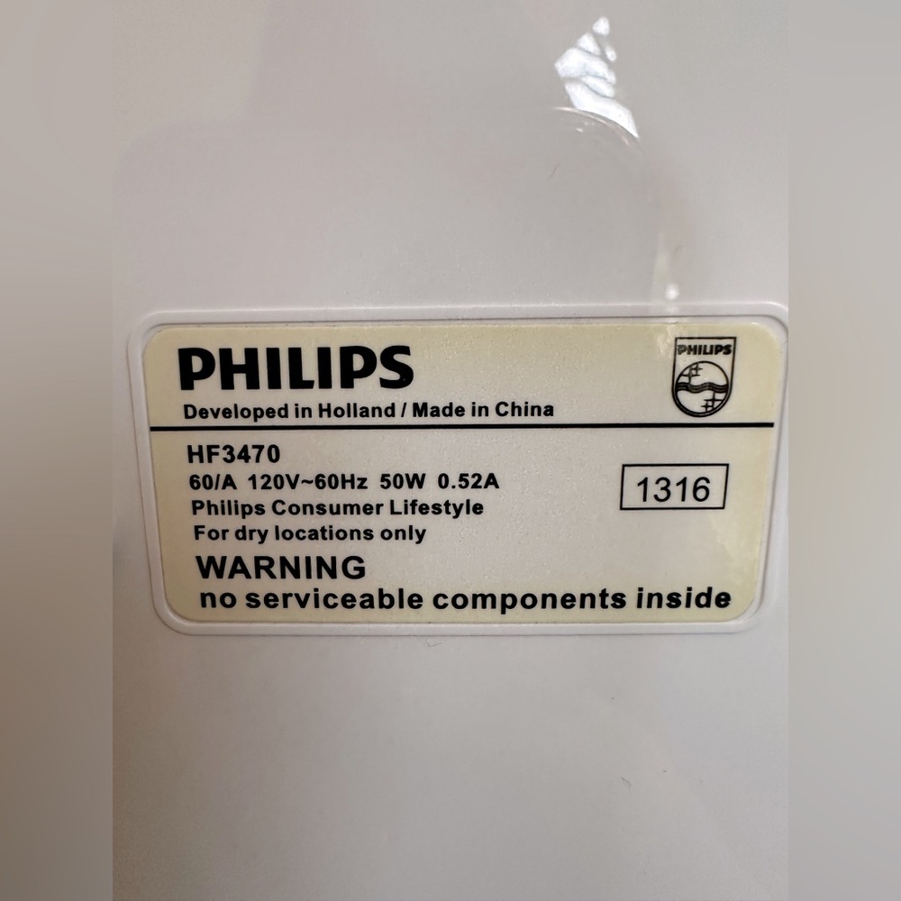 Philips HF3470 Wake-Up Natural Light Therapy Sunrise Alarm Clock FM Radio - Picture 4 of 5